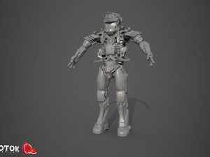 Warrior Robot Modelo 3D