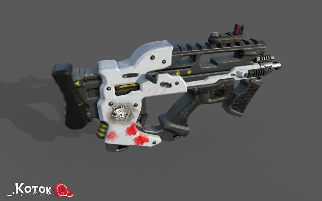 Rifle Modello 3D .c4d .max .obj .3ds .fbx .stl .blend 