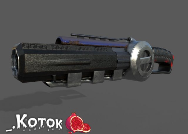 SpaceRifle Modello 3D .c4d .max .obj .3ds .fbx .stl .blend 