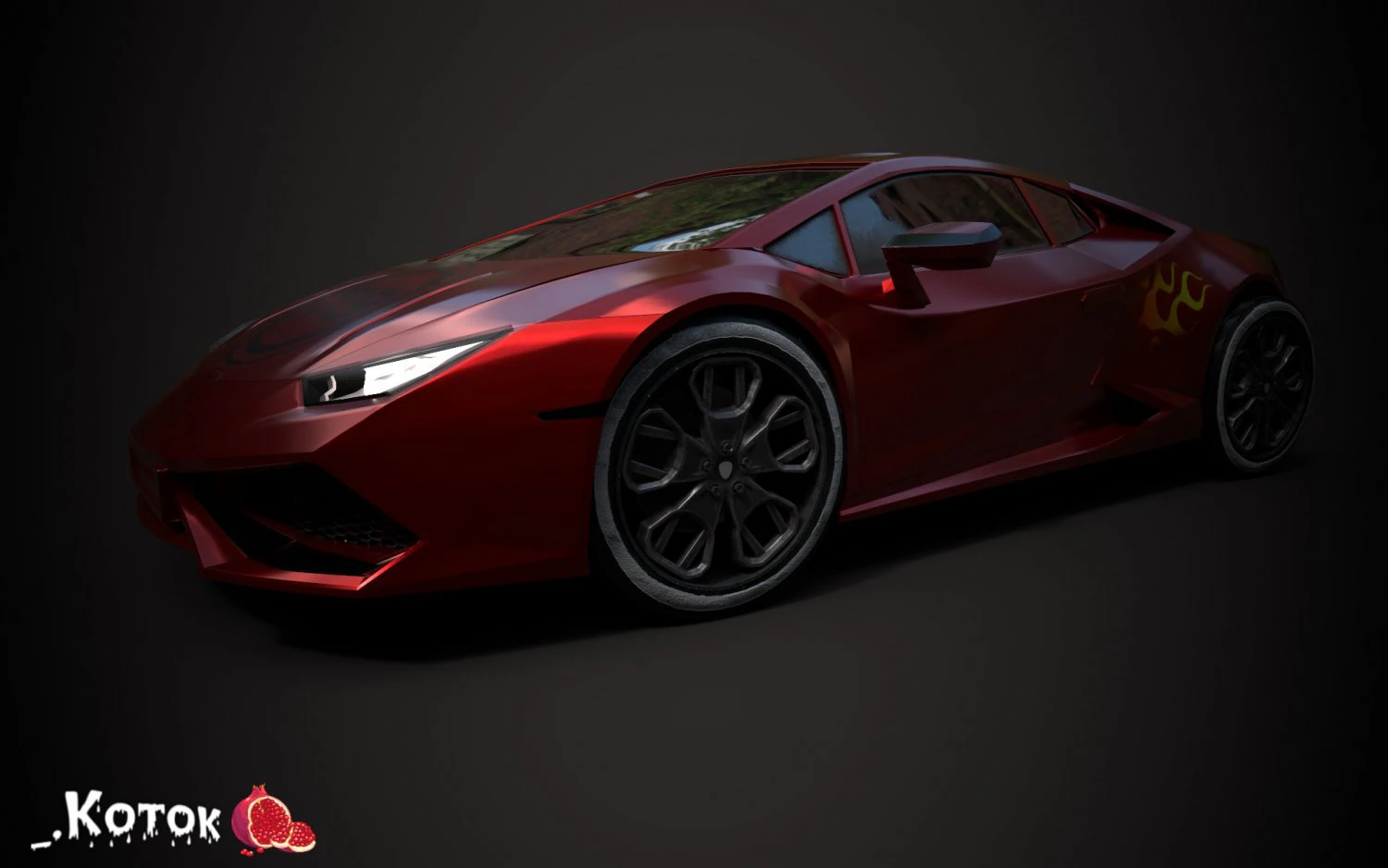 SportCar 3D Model .c4d .max .obj .3ds .fbx .stl .blend 