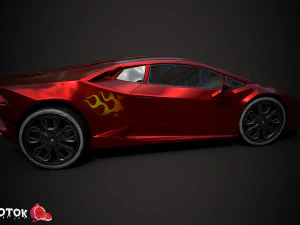 SportCar 3D Model