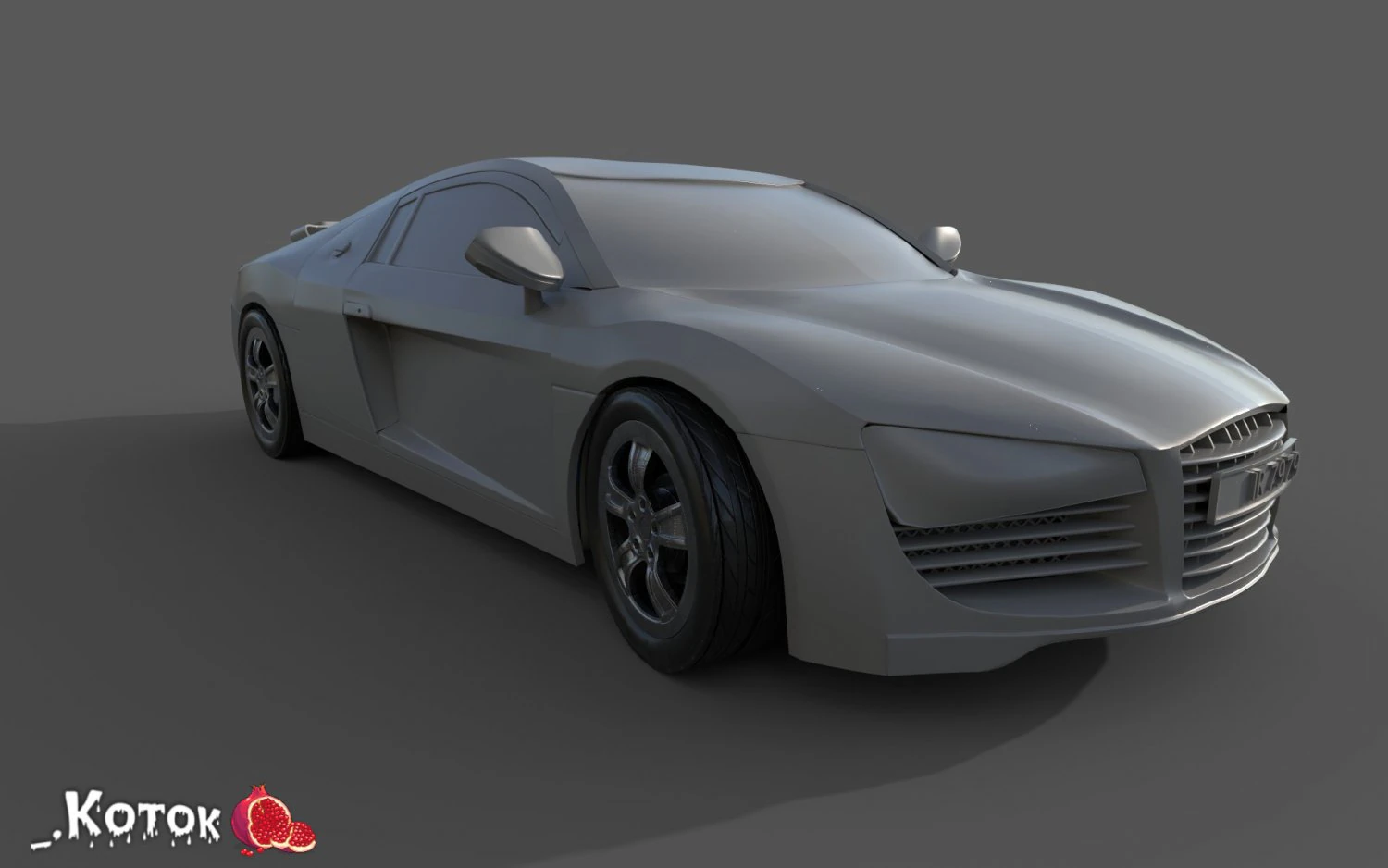 Audi2008 3D Model .c4d .max .obj .3ds .fbx .stl .blend