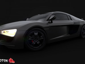Audi2008 Modello 3D
