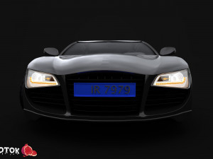 Audi2008 Modello 3D