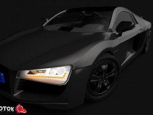 Audi2008 Modello 3D