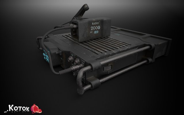 Military Radio 3D 模型 .c4d .max .obj .3ds .fbx .stl .blend 