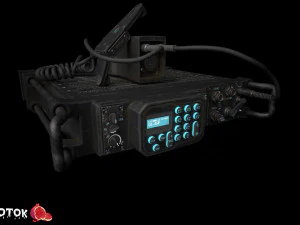 Radio militare Modello 3D