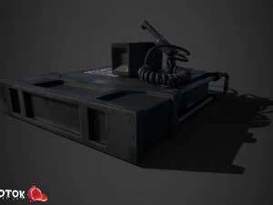 Radio militare Modello 3D