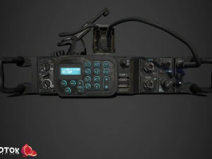 Radio militare Modello 3D