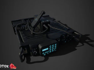 Radio militare Modello 3D