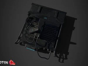 Radio militare Modello 3D