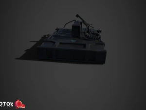 Radio militare Modello 3D