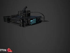 Radio militare Modello 3D