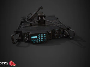Radio militare Modello 3D