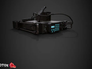 Radio militare Modello 3D