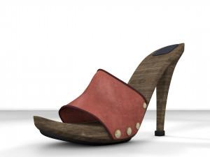 High Heels Mule 3D Model