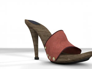 High Heels Mule 3D Model