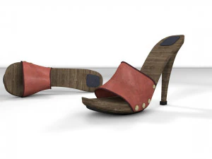 High Heels Mule 3D Model