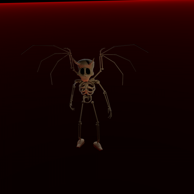 Evil Skeleton 3D Model .c4d .max .obj .3ds .fbx .stl .blend 