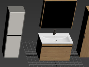 Orka-bathroom furniture 3D Model