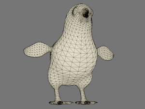 Stylized chick Model 3D