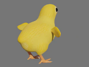 Stylized chick 3D Model