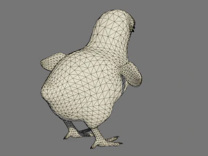 Stylized chick 3D Model