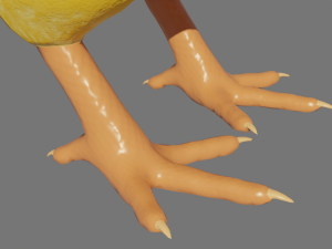 Stylized chick Model 3D