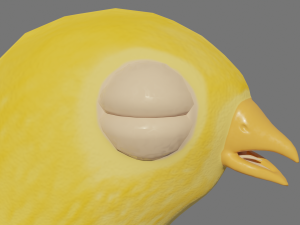 Stylized chick Model 3D