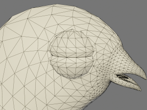Stylized chick Model 3D