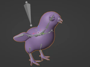 Stylized chick 3D Model