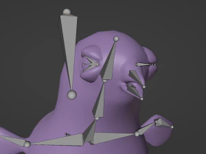 Stylized chick 3D Model
