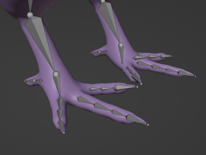 Stylized chick Model 3D