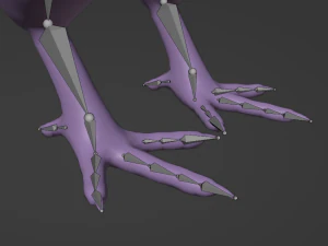 Stylized chick 3D Model