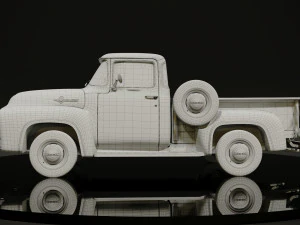 Original F-100 1956 3D Model