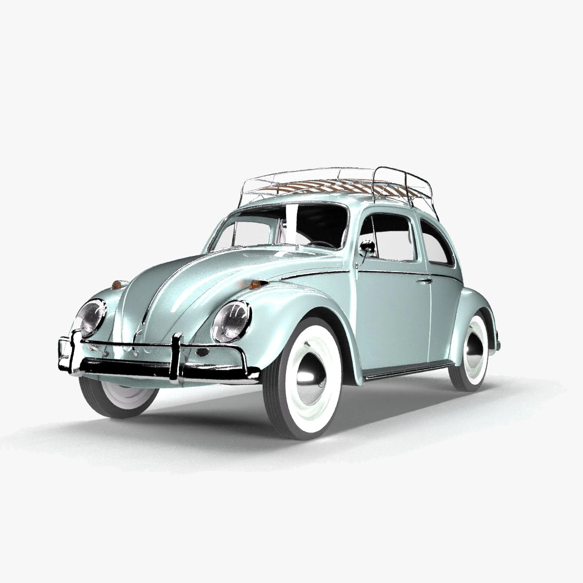 CLASSIC BEETLE 1966 3D Model .c4d .max .obj .3ds .fbx .stl .blend