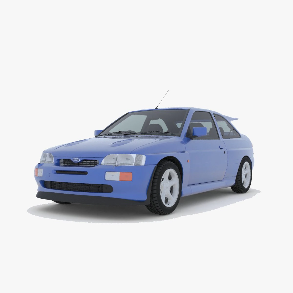 ESCORT RS COSWORTH 1992 3D Model .c4d .max .obj .3ds .fbx .stl .blend 
