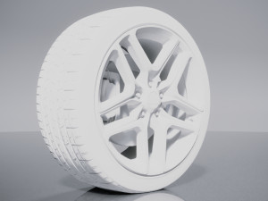 Tire and Wheel Hyundai N model Model 3D