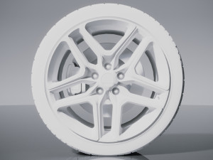 Tire and Wheel Hyundai N model Model 3D