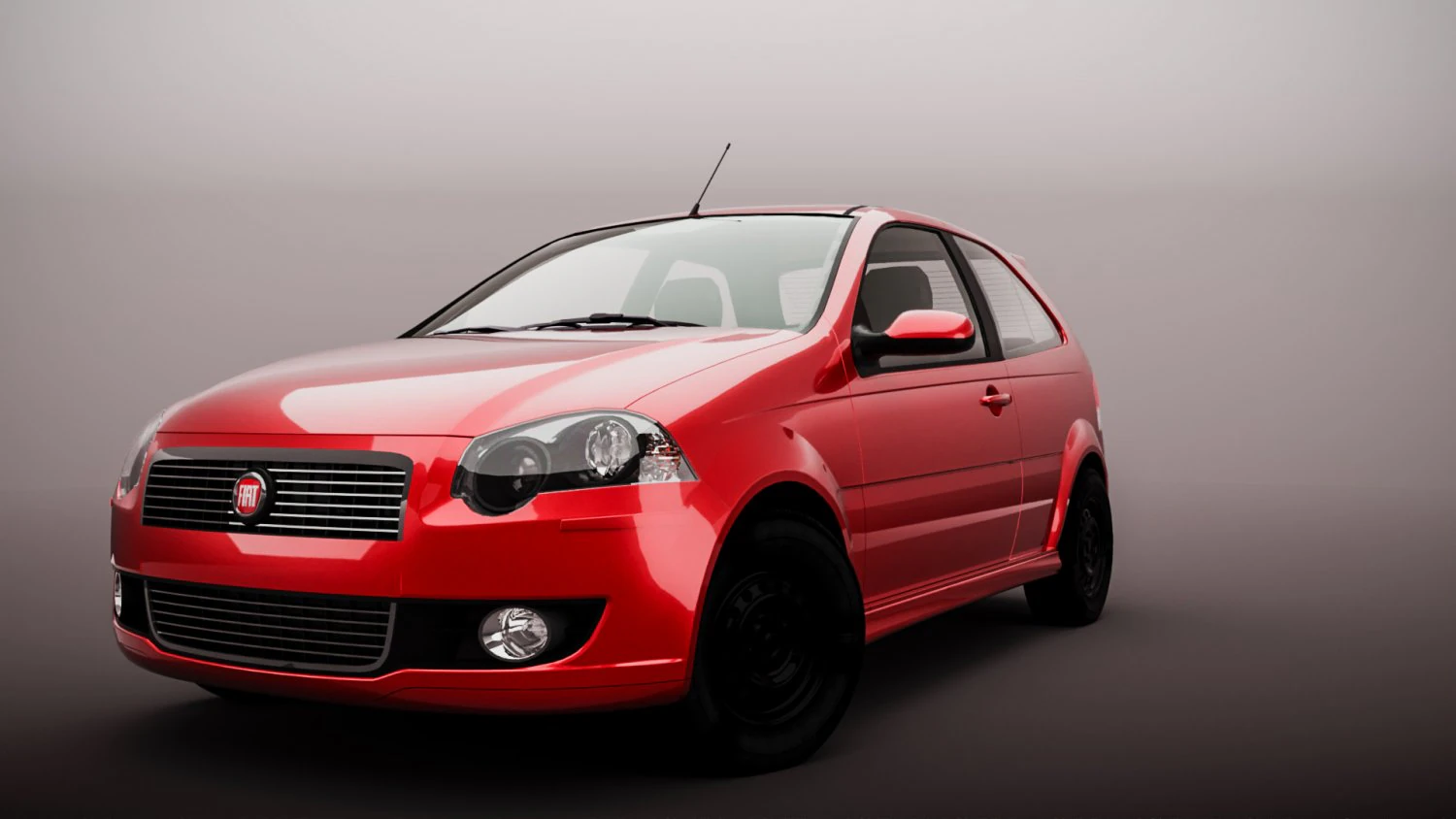 FIAT PALIO ELX 18 2009 3D Model .c4d .max .obj .3ds .fbx .stl .blend