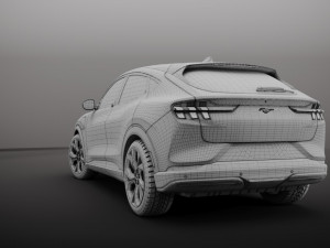 FORD-MUSTANG MACH-E 2021 3D मॉडल