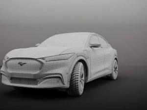 ФОРД-МУСТАНГ МАШ-Е 2021 3D Модель