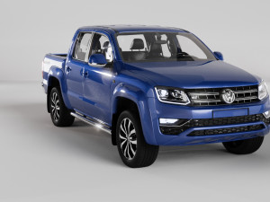 VW AMAROK V6 TDI 4MOTION 2019 3D Model