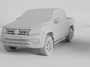 VW AMAROK V6 TDI 4MOTION 2019 3D Model