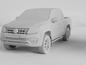 VW AMAROK V6 TDI 4MOTION 2019 3D Model