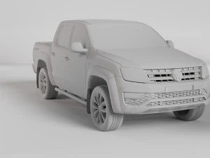 VW AMAROK V6 TDI 4MOTION 2019 3D Model