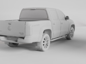 VW AMAROK V6 TDI 4MOTION 2019 3D Model
