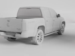 VW AMAROK V6 TDI 4MOTION 2019 3D Model