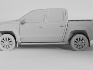 VW AMAROK V6 TDI 4MOTION 2019 3D Model