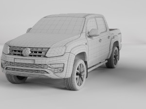 VW AMAROK V6 TDI 4MOTION 2019 3D Model